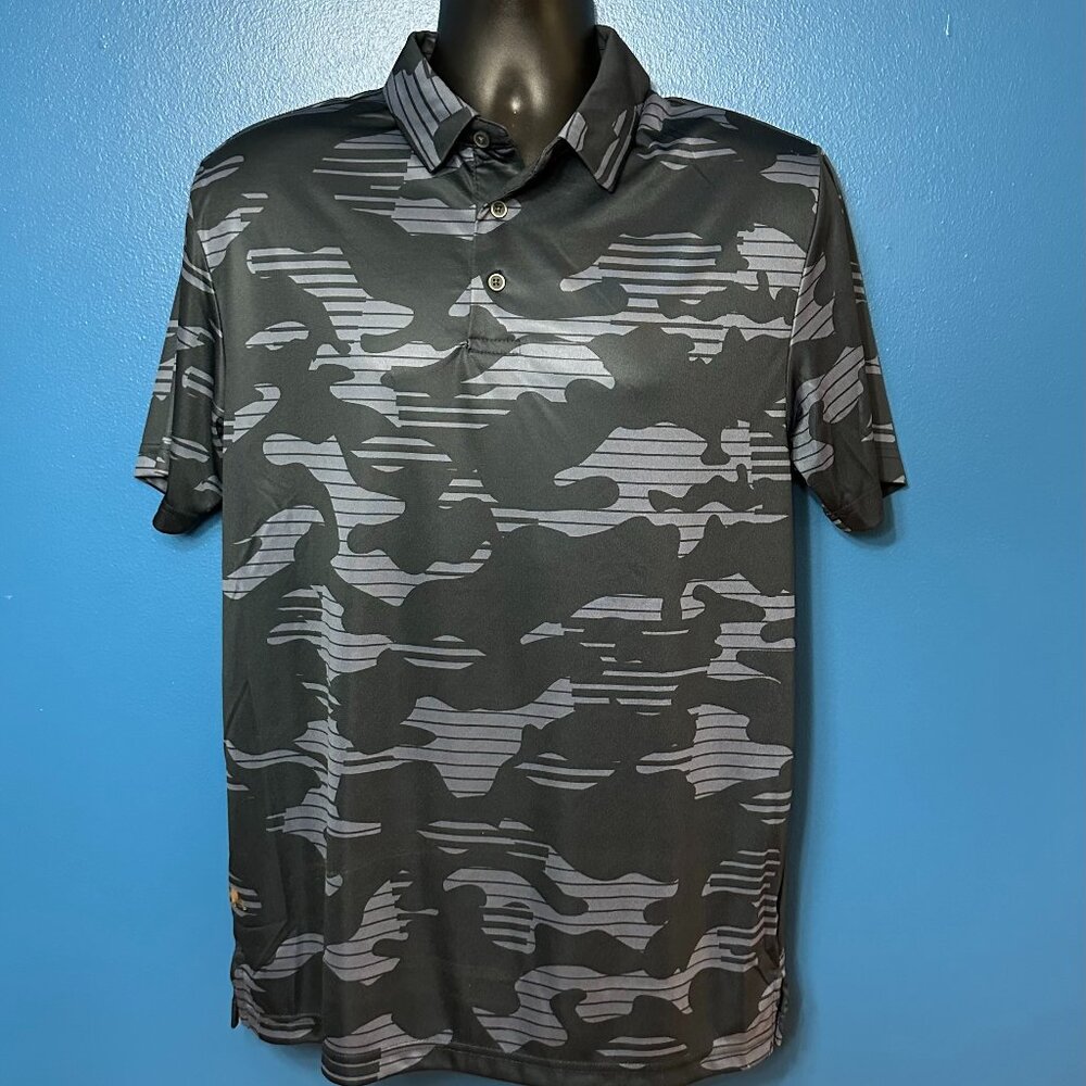 Ben Hogan NWOT Camo/Stripe Golf Athletic Short Sleeve Men's Polo Shirt